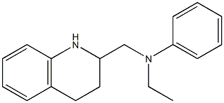 N-ethyl-N-(1,2,3,4-tetrahydroquinolin-2-ylmethyl)aniline 구조식 이미지