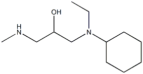 N-ethyl-N-[2-hydroxy-3-(methylamino)propyl]cyclohexanamine Structure