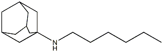 N-hexyladamantan-1-amine 구조식 이미지