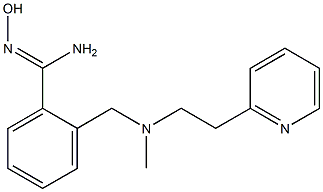 N'-hydroxy-2-({methyl[2-(pyridin-2-yl)ethyl]amino}methyl)benzene-1-carboximidamide 구조식 이미지