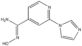 N'-hydroxy-2-(1H-imidazol-1-yl)pyridine-4-carboximidamide 구조식 이미지