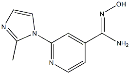 N'-hydroxy-2-(2-methyl-1H-imidazol-1-yl)pyridine-4-carboximidamide 구조식 이미지