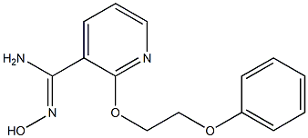 N'-hydroxy-2-(2-phenoxyethoxy)pyridine-3-carboximidamide 구조식 이미지