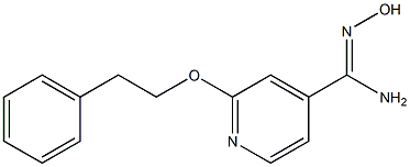 N'-hydroxy-2-(2-phenylethoxy)pyridine-4-carboximidamide 구조식 이미지