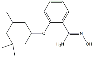 N'-hydroxy-2-[(3,3,5-trimethylcyclohexyl)oxy]benzene-1-carboximidamide 구조식 이미지