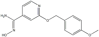 N'-hydroxy-2-[(4-methoxyphenyl)methoxy]pyridine-4-carboximidamide Structure
