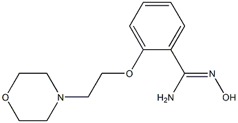 N'-hydroxy-2-[2-(morpholin-4-yl)ethoxy]benzene-1-carboximidamide 구조식 이미지