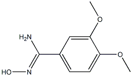 N'-hydroxy-3,4-dimethoxybenzene-1-carboximidamide 구조식 이미지