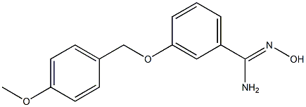 N'-hydroxy-3-[(4-methoxybenzyl)oxy]benzenecarboximidamide Structure