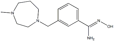 N'-hydroxy-3-[(4-methyl-1,4-diazepan-1-yl)methyl]benzene-1-carboximidamide Structure
