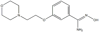 N'-hydroxy-3-[2-(morpholin-4-yl)ethoxy]benzene-1-carboximidamide Structure