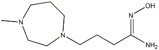 N'-hydroxy-4-(4-methyl-1,4-diazepan-1-yl)butanimidamide 구조식 이미지