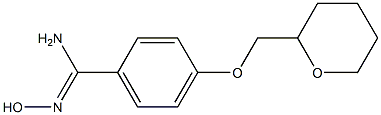 N'-hydroxy-4-(oxan-2-ylmethoxy)benzene-1-carboximidamide 구조식 이미지