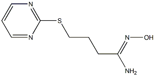 N'-hydroxy-4-(pyrimidin-2-ylsulfanyl)butanimidamide 구조식 이미지