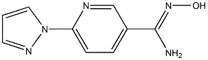 N'-hydroxy-6-(1H-pyrazol-1-yl)pyridine-3-carboximidamide Structure