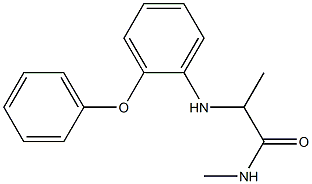 N-methyl-2-[(2-phenoxyphenyl)amino]propanamide Structure
