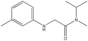 N-methyl-2-[(3-methylphenyl)amino]-N-(propan-2-yl)acetamide Structure