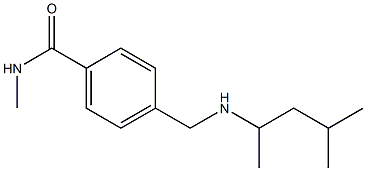 N-methyl-4-{[(4-methylpentan-2-yl)amino]methyl}benzamide Structure