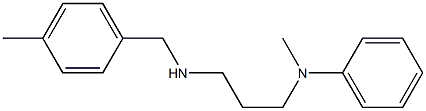N-methyl-N-(3-{[(4-methylphenyl)methyl]amino}propyl)aniline Structure