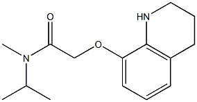 N-methyl-N-(propan-2-yl)-2-(1,2,3,4-tetrahydroquinolin-8-yloxy)acetamide Structure