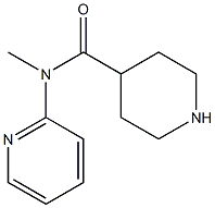 N-methyl-N-(pyridin-2-yl)piperidine-4-carboxamide Structure