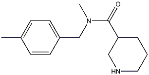 N-methyl-N-[(4-methylphenyl)methyl]piperidine-3-carboxamide Structure