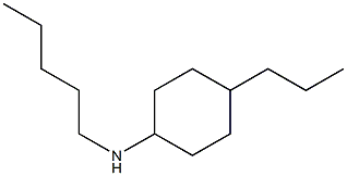 N-pentyl-4-propylcyclohexan-1-amine Structure