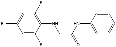 N-phenyl-2-[(2,4,6-tribromophenyl)amino]acetamide 구조식 이미지