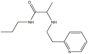 N-propyl-2-{[2-(pyridin-2-yl)ethyl]amino}propanamide 구조식 이미지