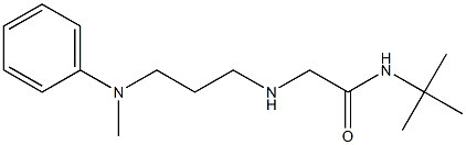 N-tert-butyl-2-({3-[methyl(phenyl)amino]propyl}amino)acetamide 구조식 이미지