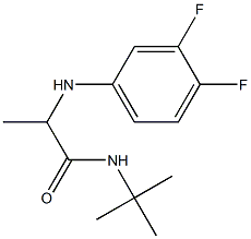 N-tert-butyl-2-[(3,4-difluorophenyl)amino]propanamide Structure