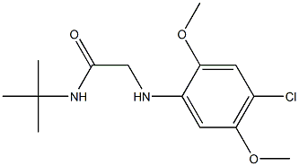 N-tert-butyl-2-[(4-chloro-2,5-dimethoxyphenyl)amino]acetamide 구조식 이미지