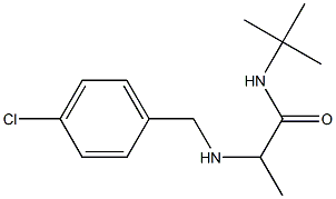 N-tert-butyl-2-{[(4-chlorophenyl)methyl]amino}propanamide Structure