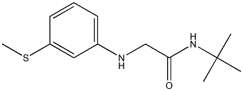 N-tert-butyl-2-{[3-(methylsulfanyl)phenyl]amino}acetamide 구조식 이미지