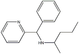 pentan-2-yl[phenyl(pyridin-2-yl)methyl]amine Structure