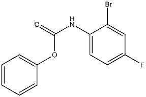 phenyl N-(2-bromo-4-fluorophenyl)carbamate 구조식 이미지