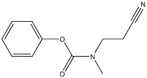 phenyl N-(2-cyanoethyl)-N-methylcarbamate 구조식 이미지