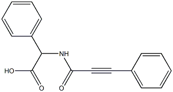 phenyl[(3-phenylprop-2-ynoyl)amino]acetic acid 구조식 이미지