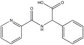 phenyl[(pyridin-2-ylcarbonyl)amino]acetic acid 구조식 이미지