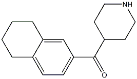 piperidin-4-yl(5,6,7,8-tetrahydronaphthalen-2-yl)methanone Structure