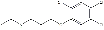 propan-2-yl[3-(2,4,5-trichlorophenoxy)propyl]amine 구조식 이미지