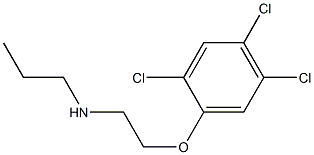 propyl[2-(2,4,5-trichlorophenoxy)ethyl]amine Structure