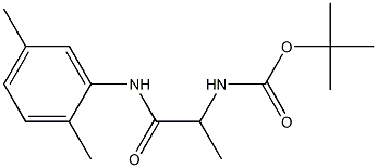 tert-butyl 2-[(2,5-dimethylphenyl)amino]-1-methyl-2-oxoethylcarbamate 구조식 이미지