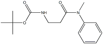 tert-butyl 3-[methyl(phenyl)amino]-3-oxopropylcarbamate 구조식 이미지
