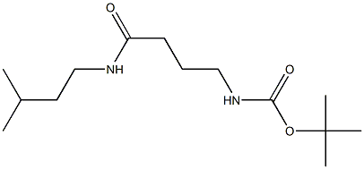 tert-butyl 4-[(3-methylbutyl)amino]-4-oxobutylcarbamate Structure