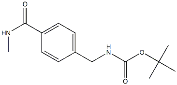 tert-butyl 4-[(methylamino)carbonyl]benzylcarbamate 구조식 이미지