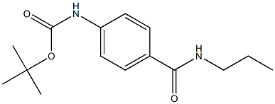 tert-butyl 4-[(propylamino)carbonyl]phenylcarbamate 구조식 이미지
