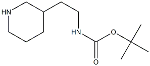 tert-butyl N-[2-(piperidin-3-yl)ethyl]carbamate Structure