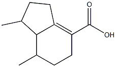 1,7-Dimethyl-2,3,5,6,7,7a-hexahydro-1H-indene-4-carboxylic acid Structure