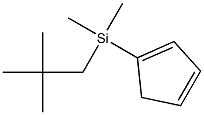 Tert-Butylcyclopentadienyltrimethylsilane 구조식 이미지